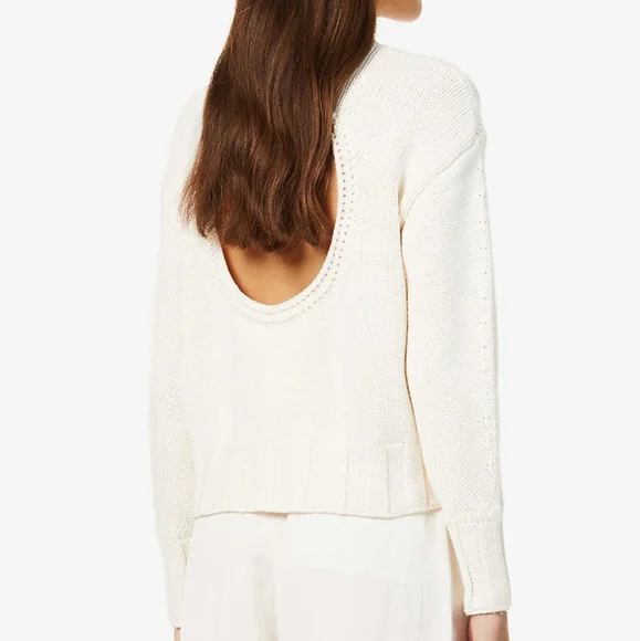 NWT REISS | Cady Open Back Sweater - Picture 8 of 10